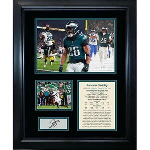 Framed Saquon Barkley 2024 NFL Offensive Player of the Year Philadelphia Eagles